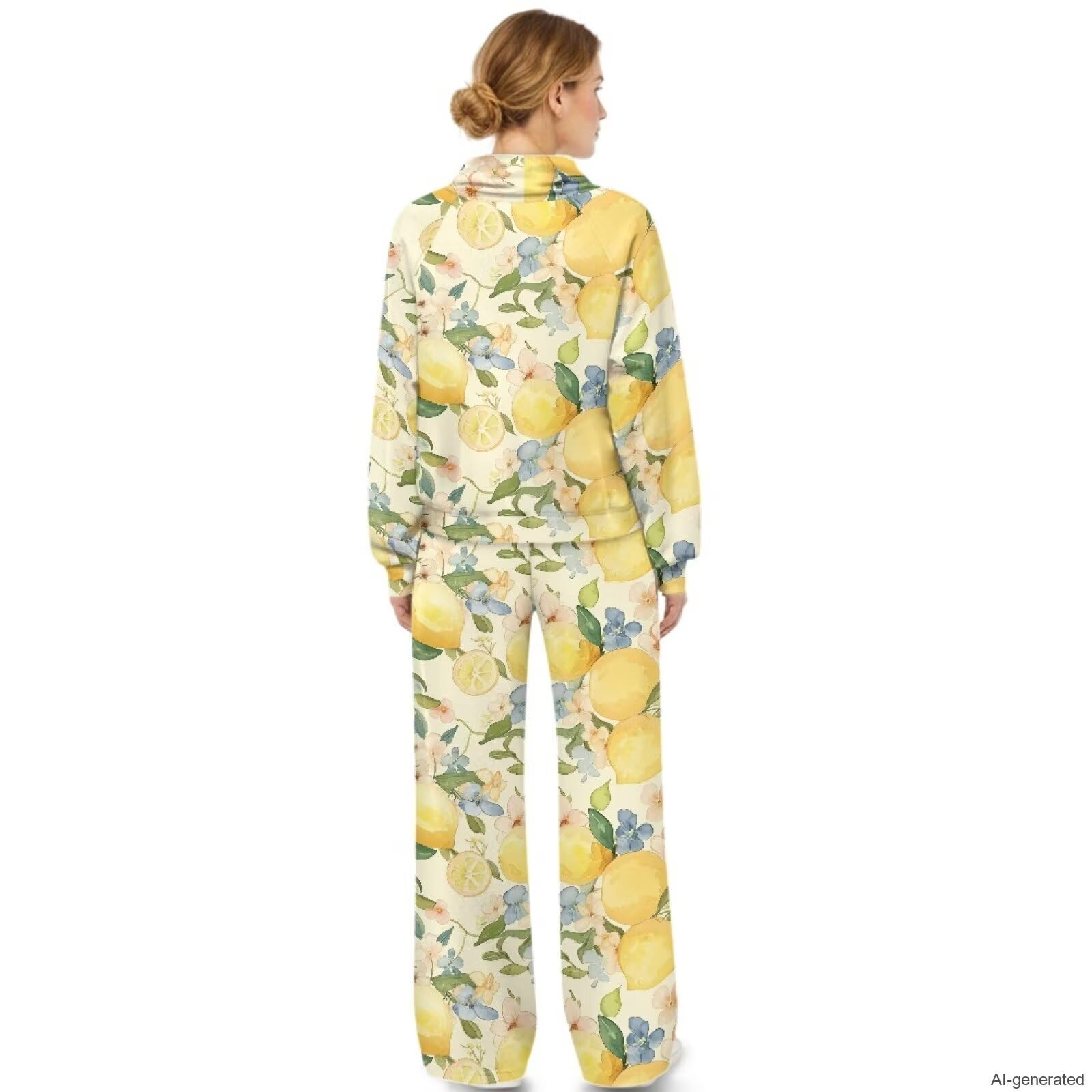 Tuta da donna casual a maniche lunghe, 2 pezzi