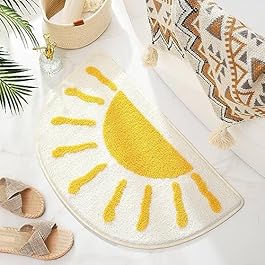 Bathroom Rugs Mat Half...