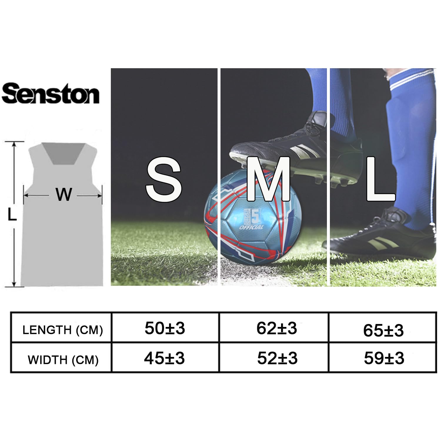 Senston Casulla de 12 Piezas para Principiantes, jóvenes y Adultos, Entrenamiento de Respaldo para balón de fútbol, Baloncesto, Voleibol y béisbol