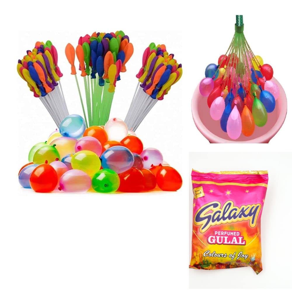 CraftVatika Holi Colour with Holi Water water balloons Combo, Herbal Organic Holi gulal/colors/colourswith Magic Water Balloons for Kids - 111 Pcs multicolor (B0BW92LJJM) Amazon Price History, Amazon Price Tracker