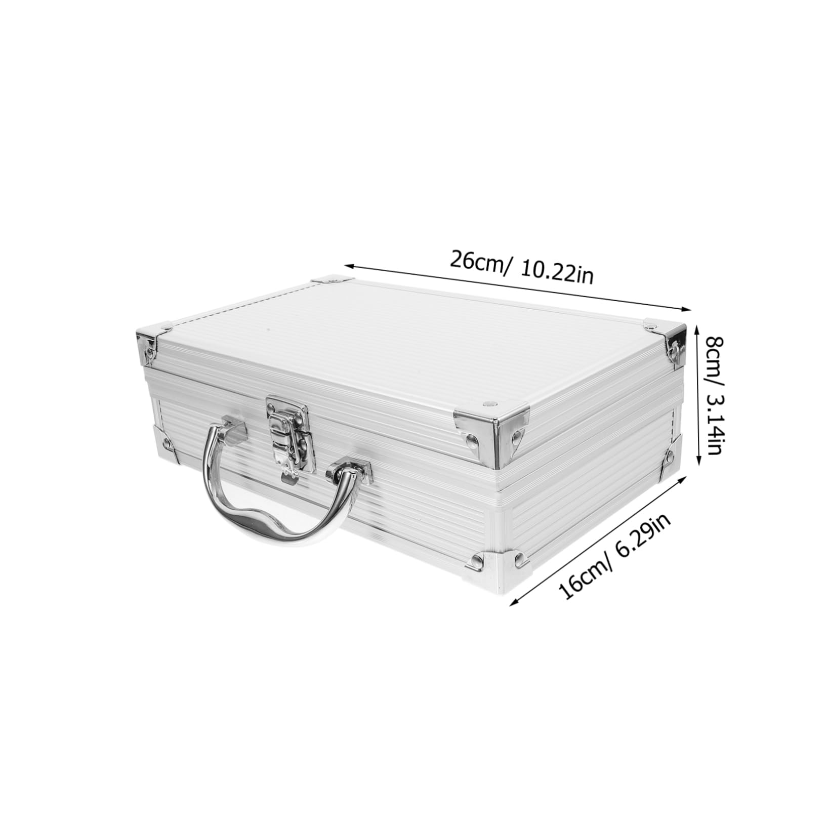 SHINEOFI Valigetta Porta Attrezzi in Lega Di Alluminio Scatola Per Utensili Cassetta Portautensili Leggera e Portatile Custodia Per Attrezzi Design Interno Spazioso