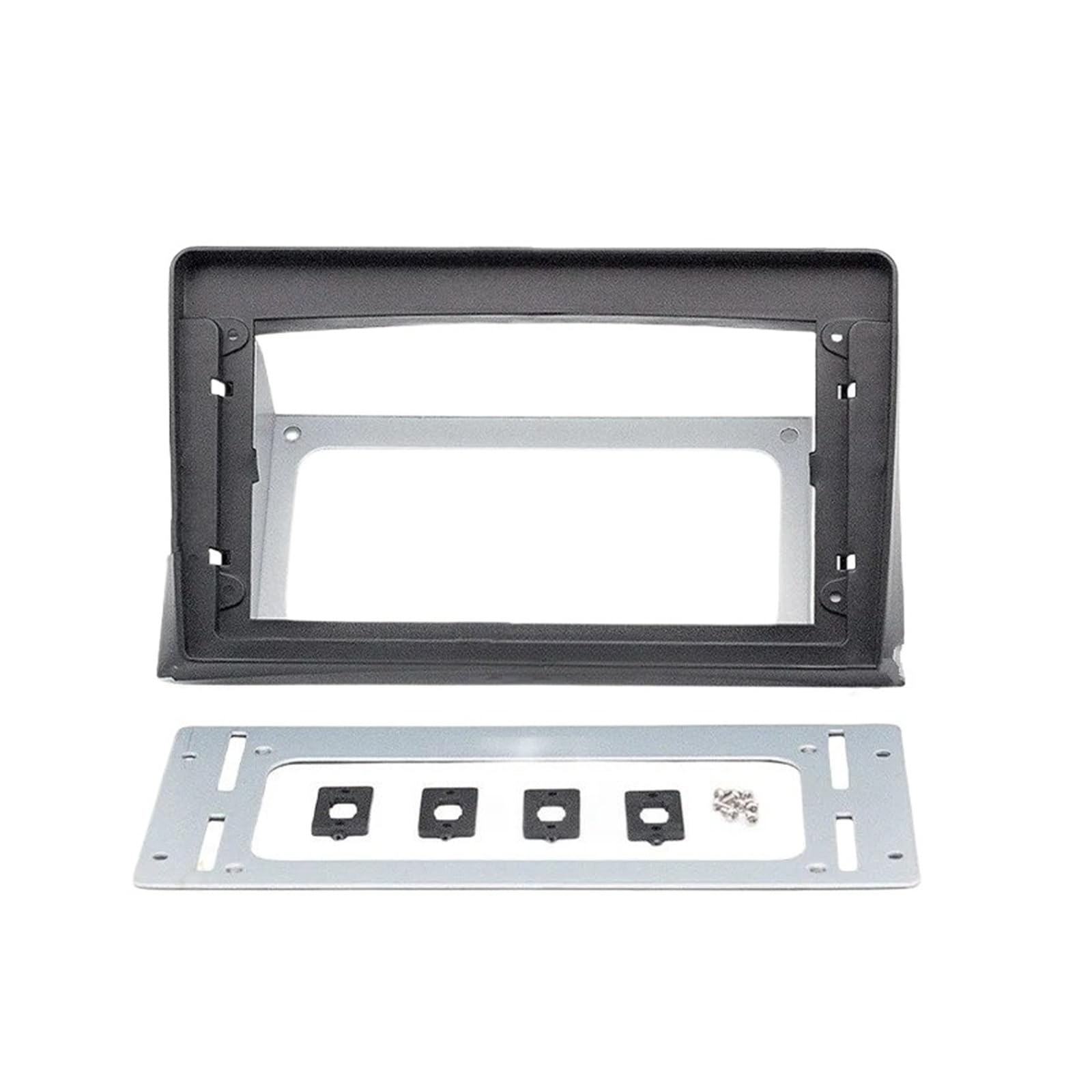 Mascherina Autoradio Cornice Stereo Auto Radio Fascia 9 Pollici Cornice Android 2Din Lettore MP5 Pannello Stereo per VW per Multivan T5 2003-2010 2011 2012 2013 2014 2015