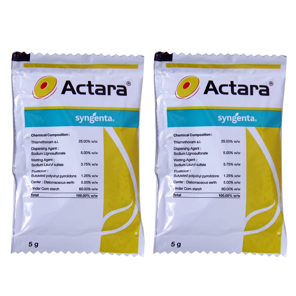 Actara, Thiamethoxam 25% WG, Insect/Pest Repellent (5g x10sachets), (Pack of 2) (B0BT4GKMZ8) Amazon Price History, Amazon Price Tracker