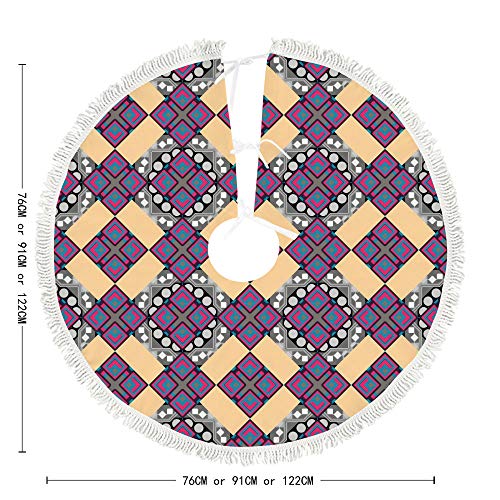 Tapis de sapin de Noël en peluche courte lavable et résistant - 6