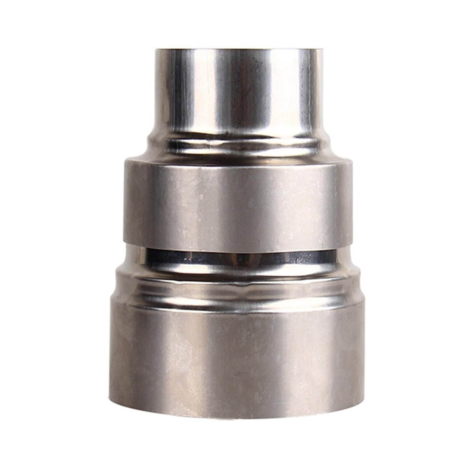 Chimney Adapter, Stainless Steel, Adjustable, Reducer Connector for Stove Pipe, Wood Stove, Fireplace, Flue Pipe Chimney Systems(9cm~6cm)