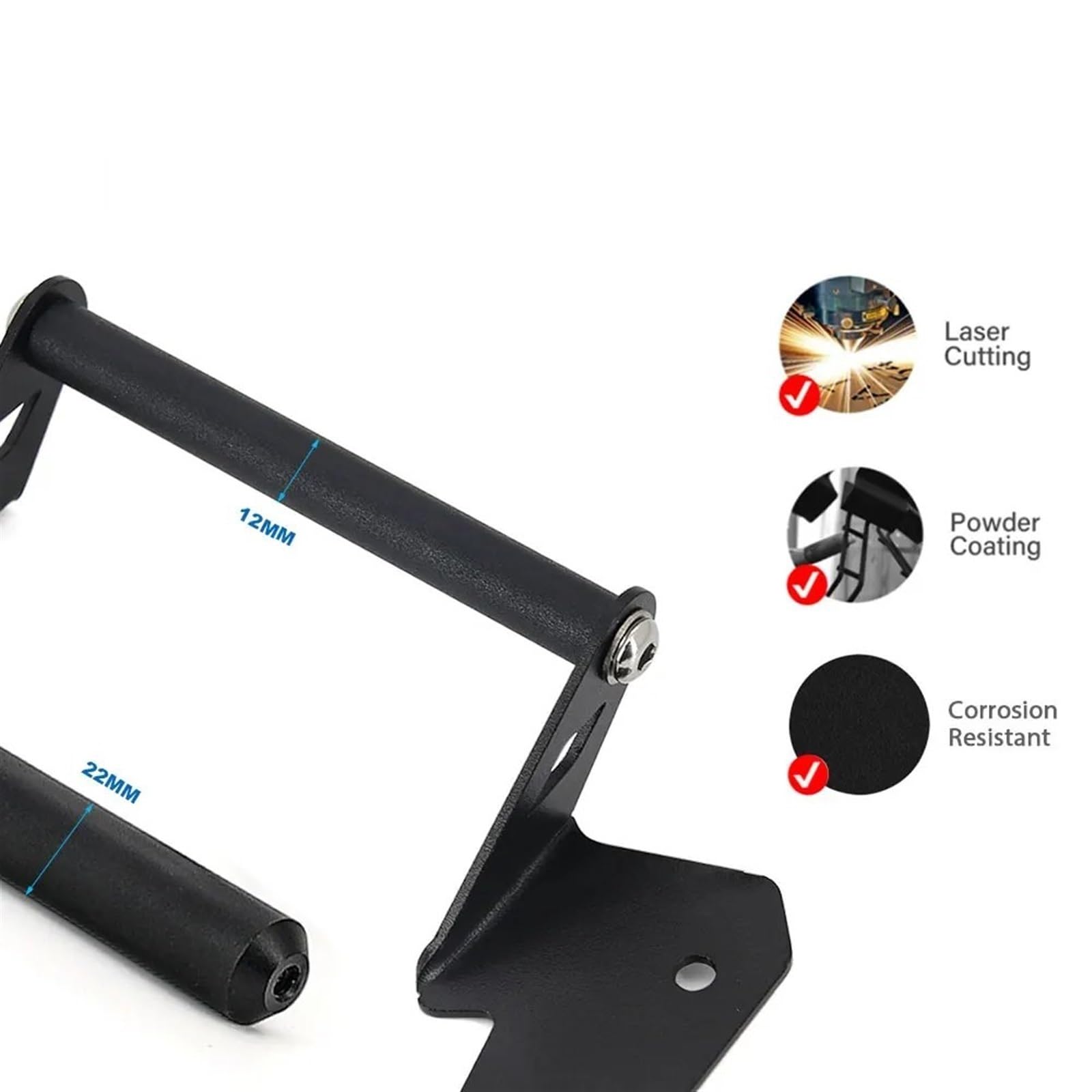 Support Téléphone Moto Pour BMW F850GS Pour Adventure F 850 ​​GS Pour ADV 2018 2019 Support Moto Support Pour Smartphone Support GPS Support Navigation Clip Téléphone Support Telephone Velo(Taille:Set