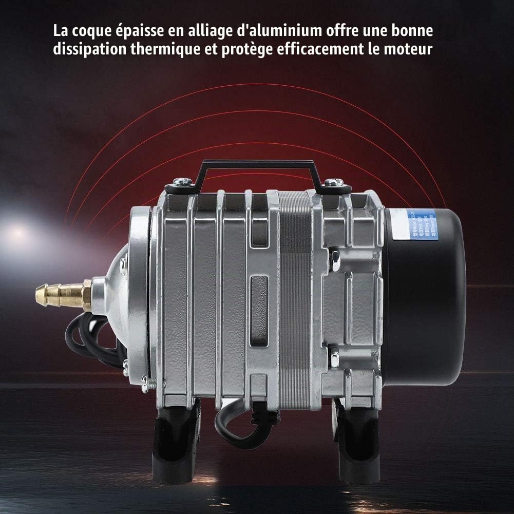 Pompe à oxygène pour aquarium, pompe à air d'aquarium, aérateur d'aquarium professionnel puissant, ultra silencieux, 18W, 38l/min, pour l'aquaculture, restaurants, marché étang