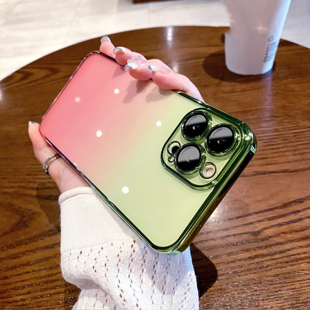 Coque transparente iPhone 15 antichoc avec bumper rose pour protection contre les chutes - 7