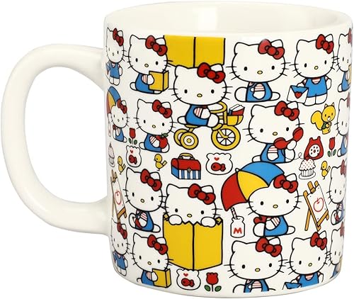 Miniatura 2 de Bioworld Taza de cerámica Hello Kitty All Over Print de 16 oz