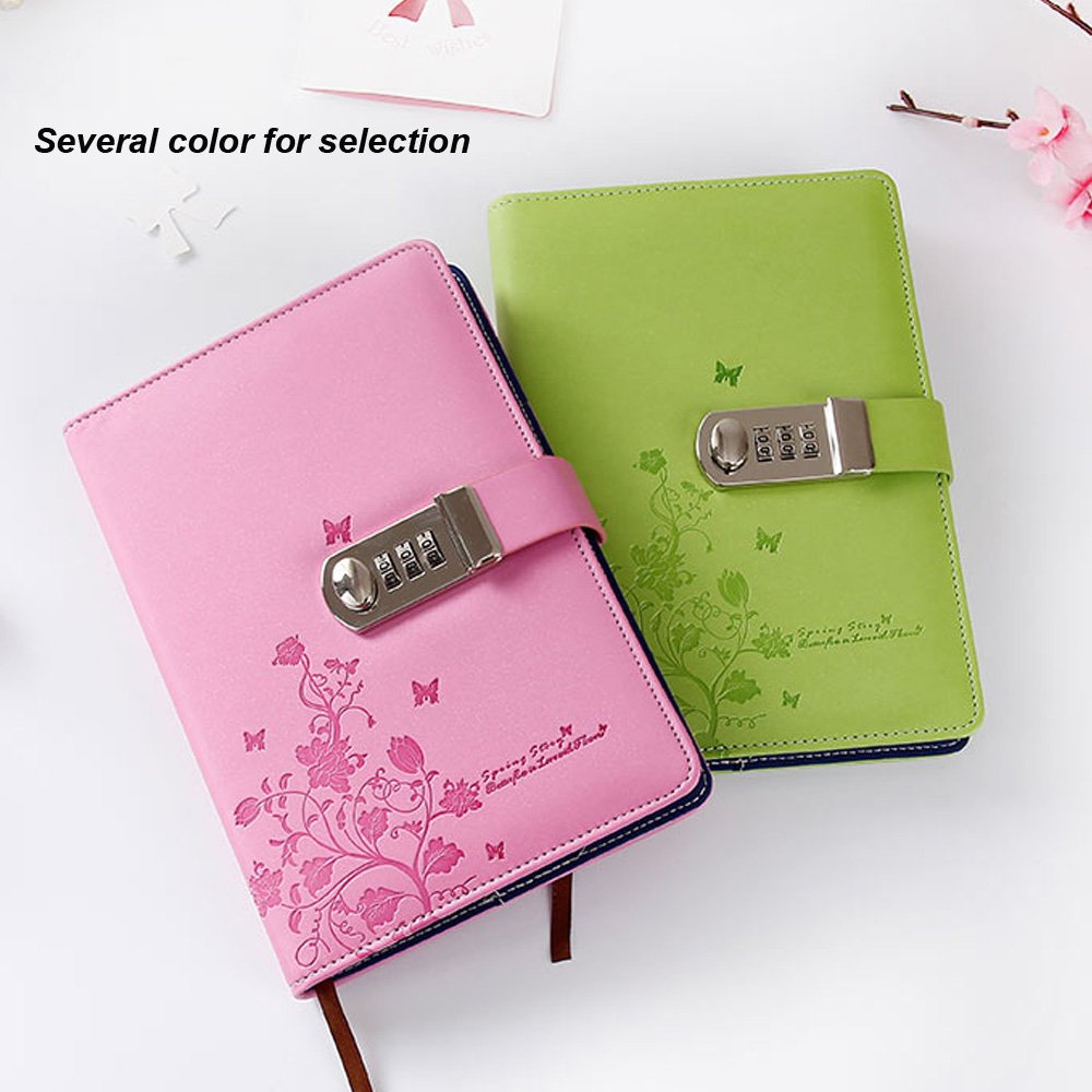 Liner Rétro Journal En Cuir Pu Écriture Carnet Bloc-Notes(Motif De