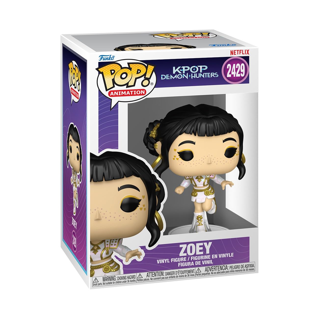 Funko Pop! Animation: Netflix - KPOP Demon Hunters - Zoey - Figura de Vinilo Coleccionable - Idea de Regalo - Mercancía Oficial - Juguetes para niños y Adultos - Figura Modelo para coleccionistas