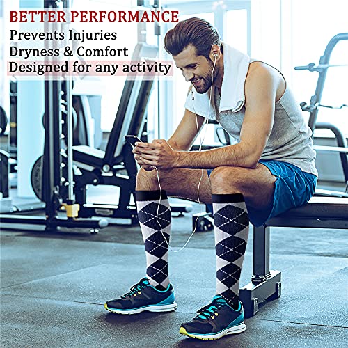 Image of Copper Compression Socks (3 Pairs), 15-20 mmhg is BEST Athletic & Medical for Men & Women, Running, Flight, Travel, Nurses - Boost Performance, Blood Circulation & Recovery