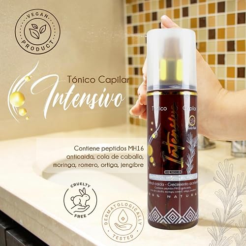 Miniatura 2 de MENTA HAIR Tónico Intensivo de Romero Capilar Menta Hair - Control Caida y Crecimiento Acelerado Con Romero Dia y Noche (Vegano) 8.4 oz - Colombia