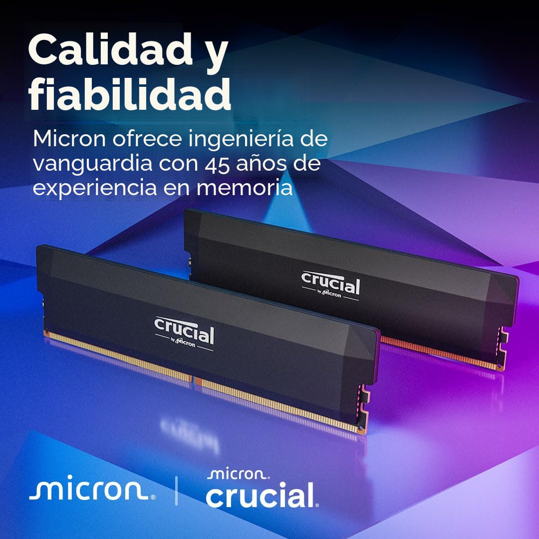 Amazon.com: Crucial Pro Kit de RAM DDR5 de 32GB (2x16GB), CL36