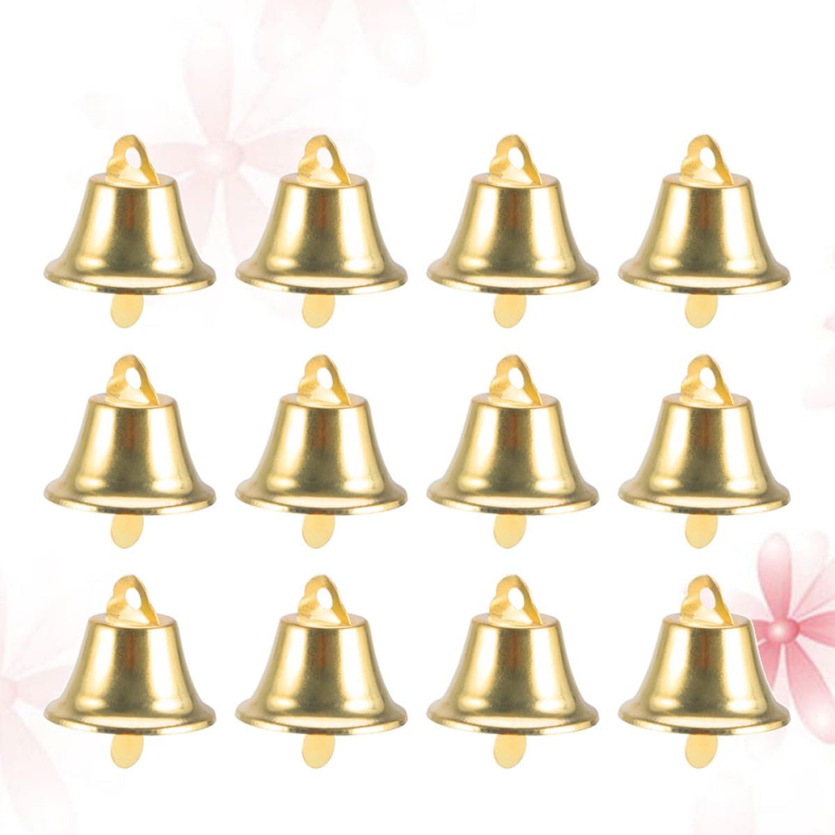 VICASKY 100pezzi Mini Campane Natalizie da Appendere Ornamenti Fai da Te Campane Decorative per Albero di Natale e Scena Festiva