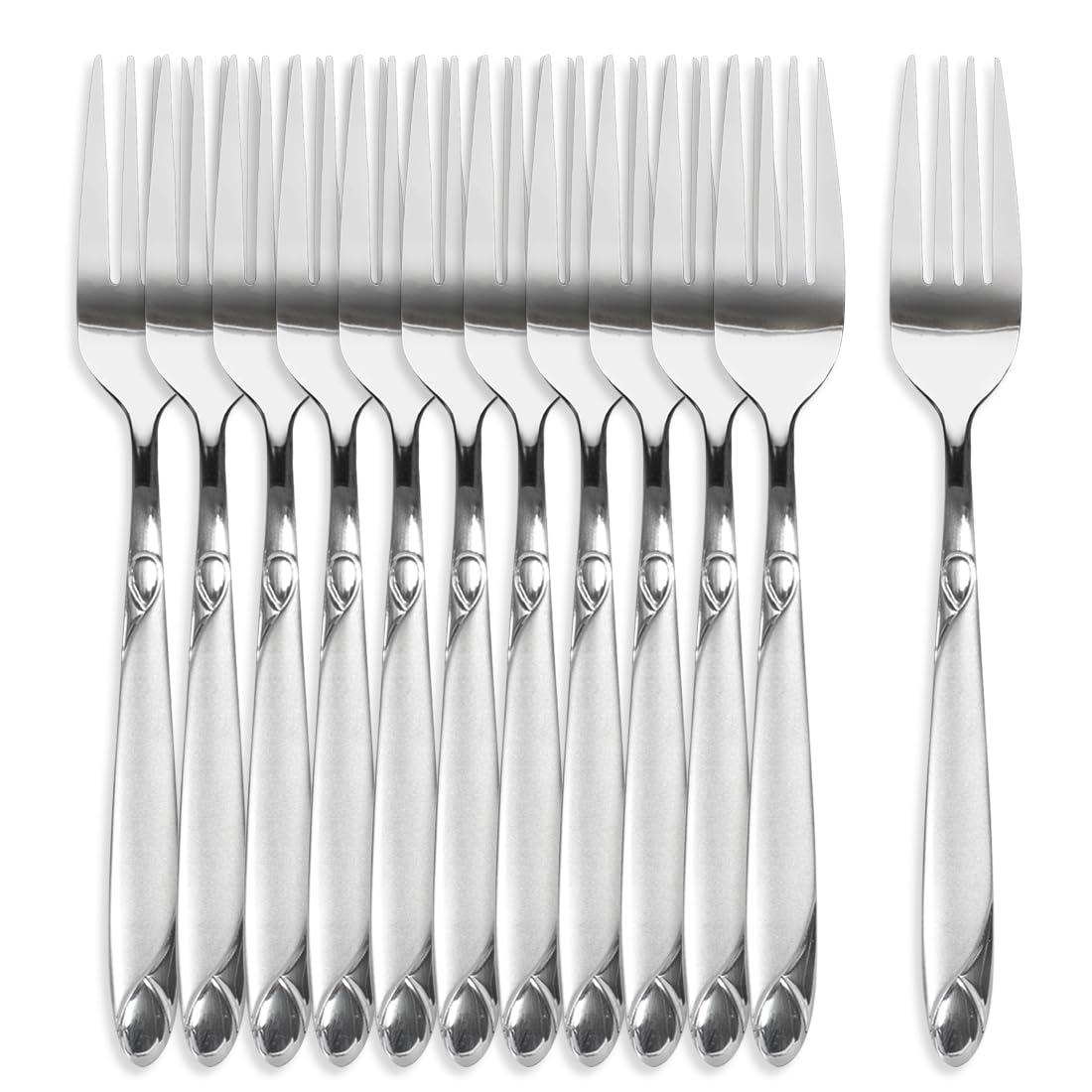 Edelstahl Besteck Set 72 Teile ohne Koffer – Messer, Gabel, Löffel (Model 3000)