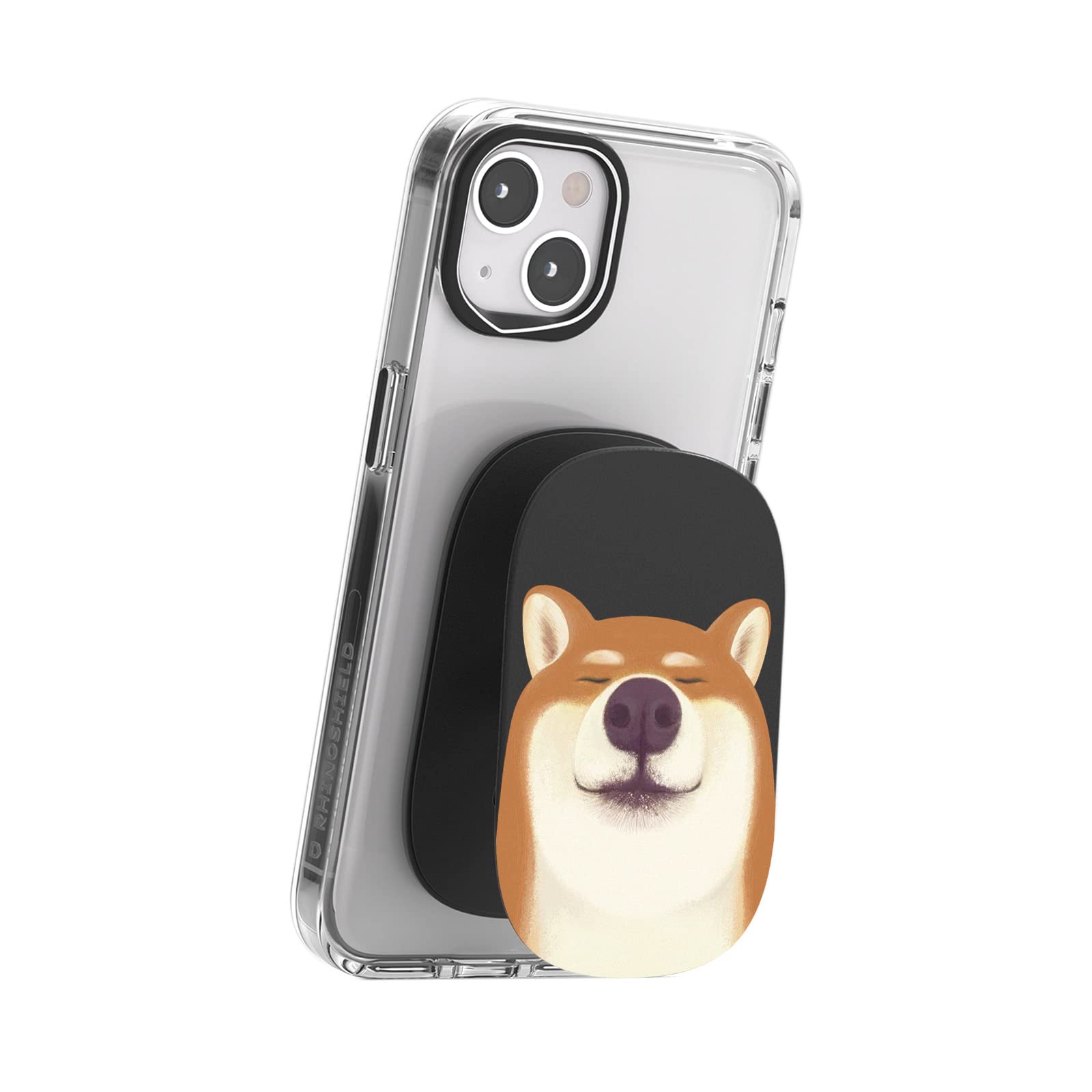 RHINOSHIELD GRIPMAX Compatible with MagSafe - Grip, Stand, and Selfie Holder for Phones and Cases, Repositionable and Durable, Best paired with RHINOSHIELD Phone Cases for MagSafe - The Zen Dog