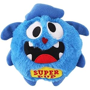Dog Trust Crazy Trembling Monsters Self Play Interactive Monster Plush Giggle Ball Toy Exercise Electronic Toy for Puppy Motorized Entertainment for Pets Suiatble for All Breeds