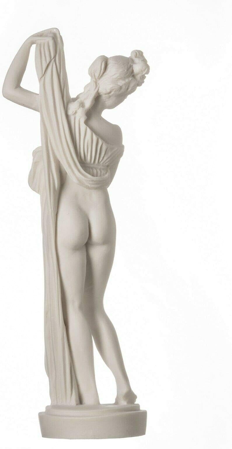 Goddess Aphrodite Kallipygos Venus Alabaster Statue Greek Sculpture Roman 9.84"
