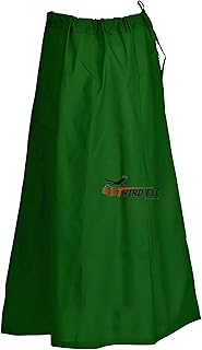 Sari Petticoat Cotton Stitched Adjustable Waist Saree Underskirt Lining ...