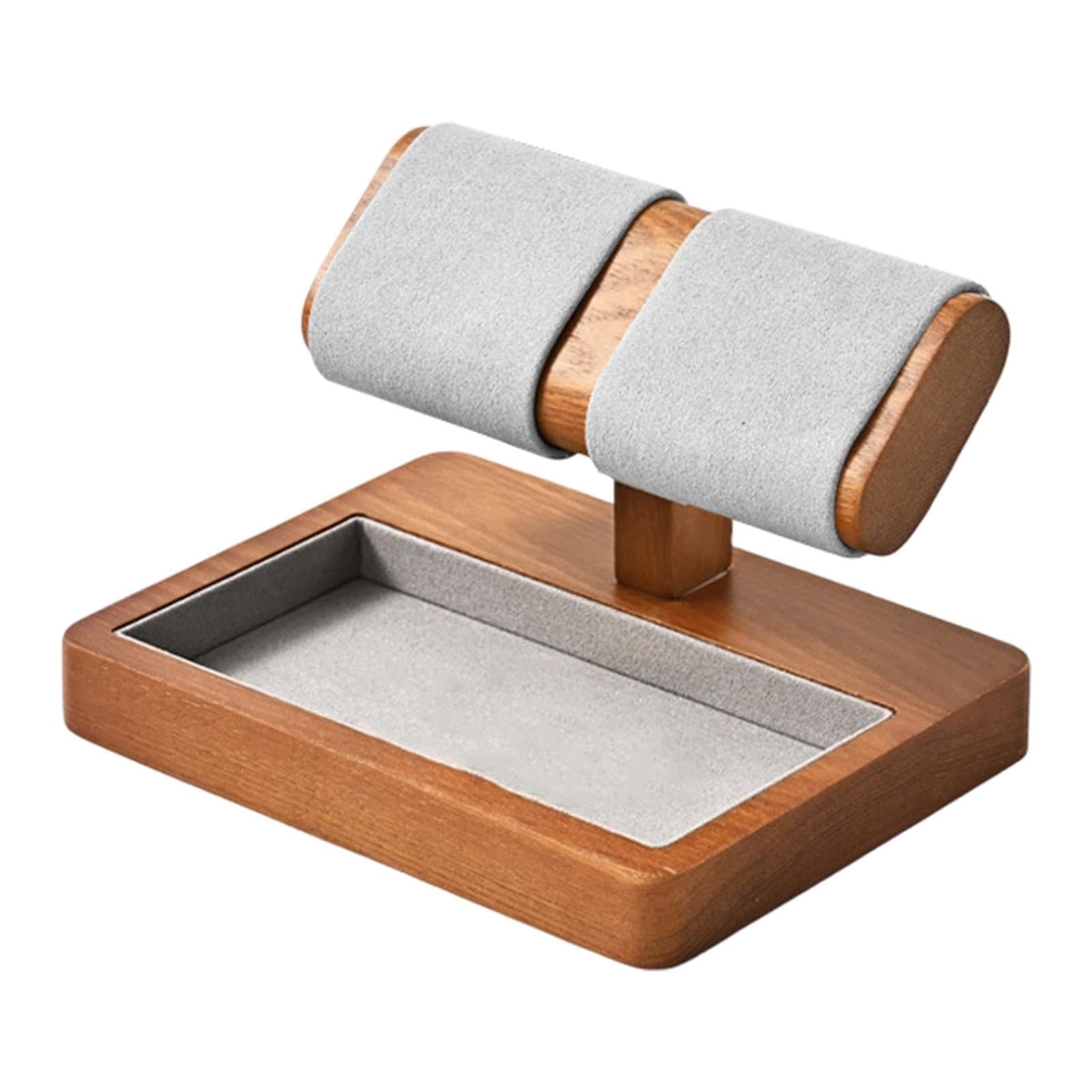 Exhibidor de Relojes de Madera, Elegante Joyero para Tienda de Relojes de Escritorio