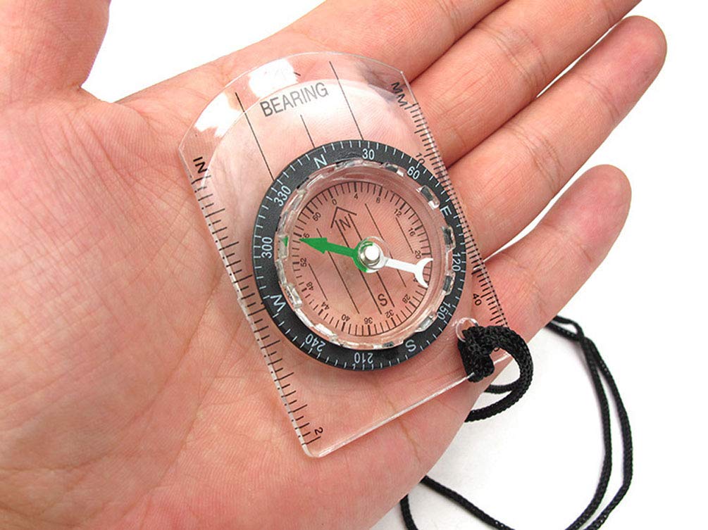 Beau Boussole De Navigation, Boussole Extérieure pour La Lecture De Cartes, Règle De Carte Légère, Boussole D'orientation pour L'alpinisme Ou La Randonnée De Survie Durable