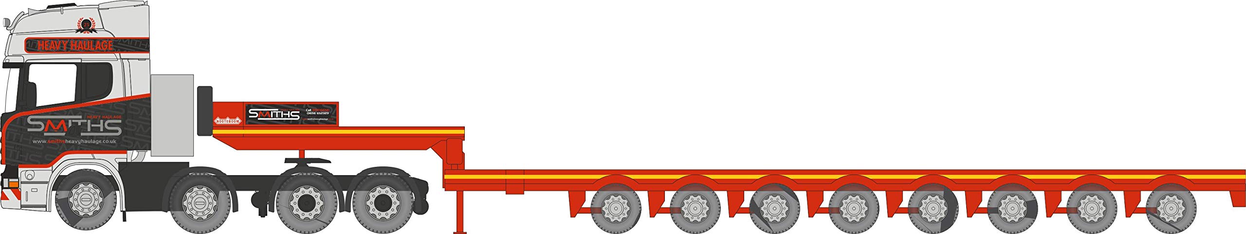 Oxford Diecast 1:76 Scania Topline Nooteboom Low Loader Smiths - Bridgend Collectable model 76SCA05LL