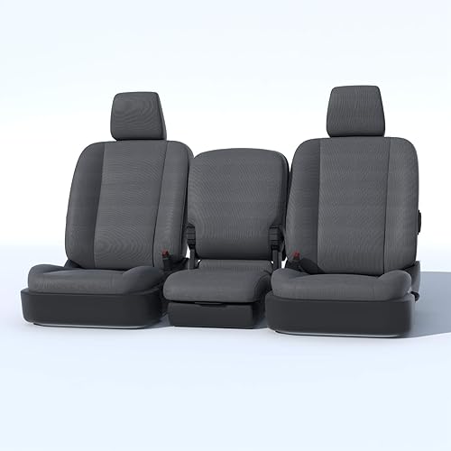 Miniatura 1 de Durafit Seat Covers D1304-C8-FBA 2009-2012 Dodge Ram Pickup 1500 y Ram 2500-3500 2010-2012 Delantero 402040 con consola de apertura personalizada en
