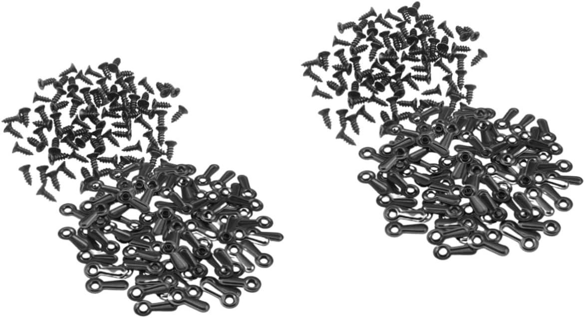 Angoily 500pcs Picture Frame Backing Clips with Screws Picture Hangers for Easy Wall Mounting Versatile Clips for Photos Mirrors and Artworks