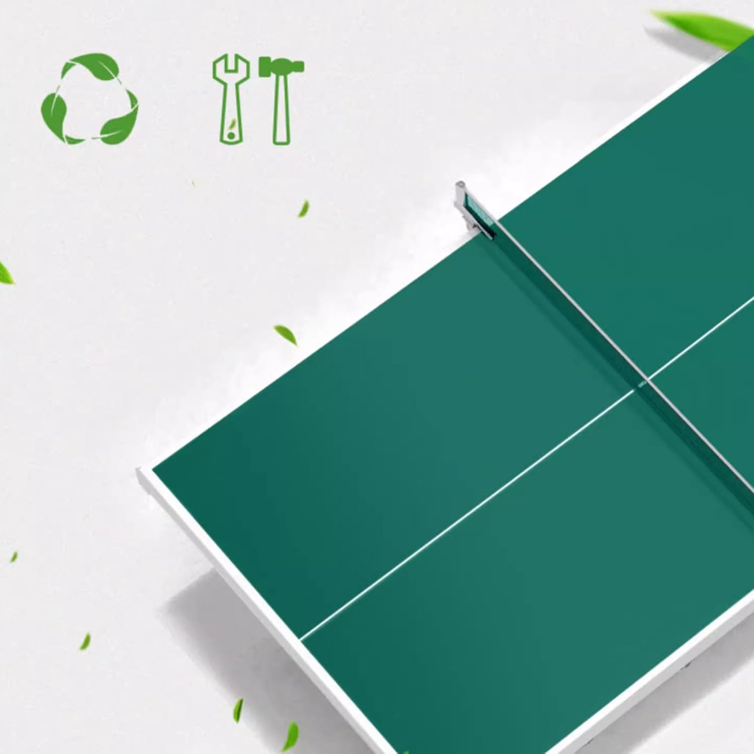 288 Ping Pong Table Standard 25mm Green Panel Foldable Mobile Ping Pong Table for Home Indoor Use