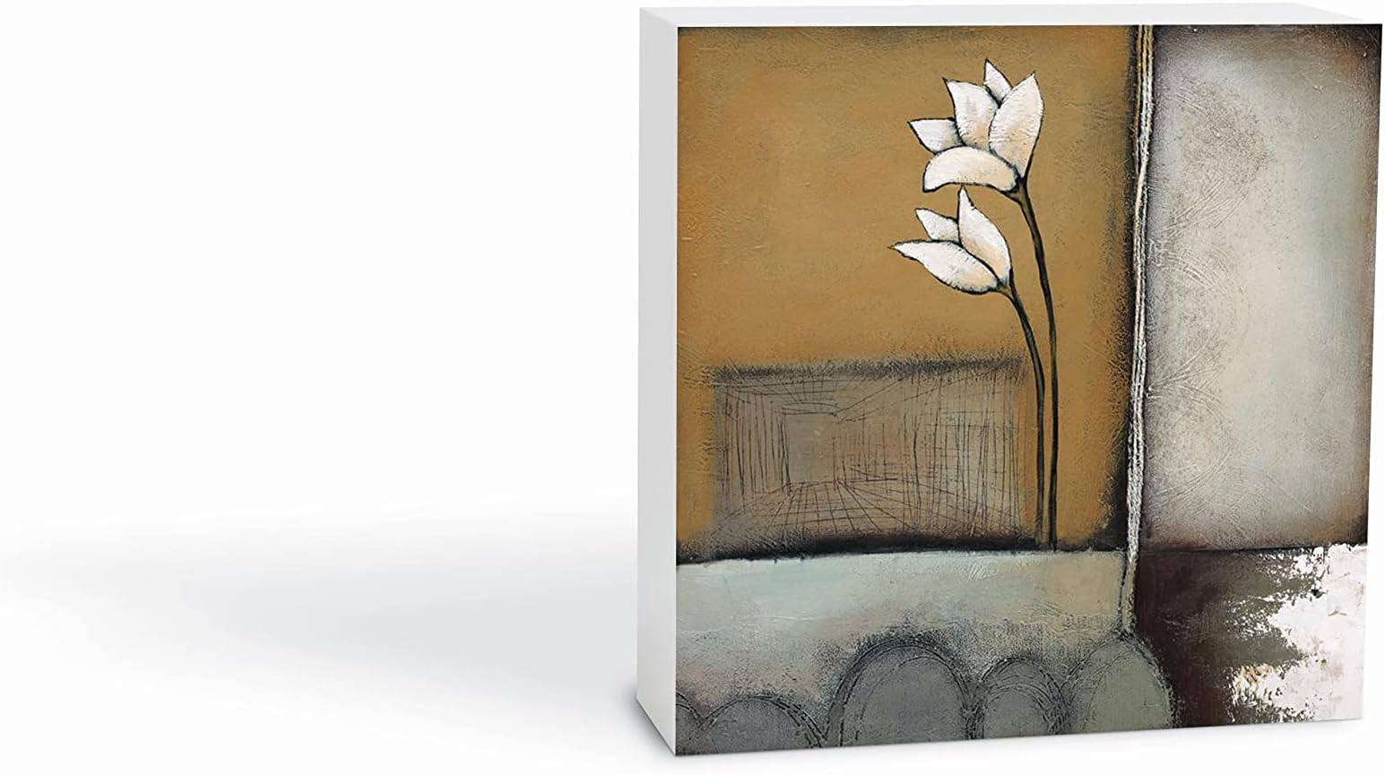 Joyride Home Decor, 1.5" Deep Wood Decorative Word Block Sign, Freestanding for Desks, Countertops or Shelves, Artist Designed, Great Gift (Magnólia Rustique II)