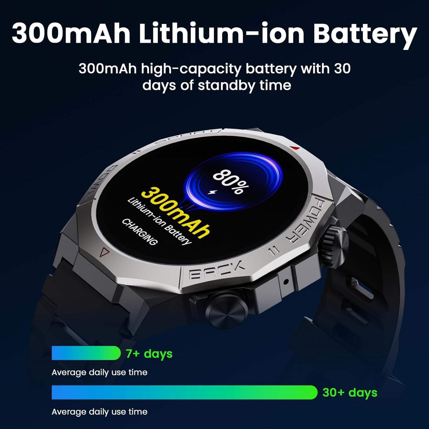 Smartwatch Uomo Donna con Effettua o Risposta Chiamate, 1.39" Orologio Smartwatch Contapassi/Cardiofrequenzimetro/Sonno, IP68 Sportivo Fitness Tracker, 110+ Modalità Smart Watch per Android iOS, Nero