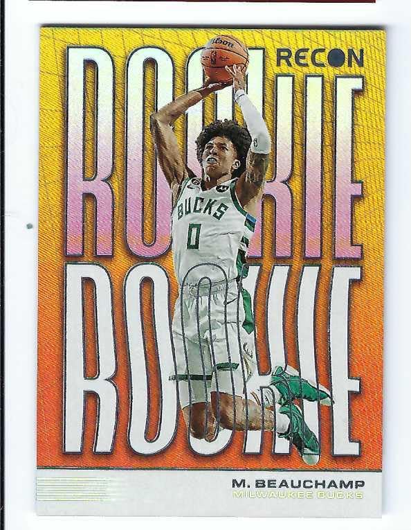 MARJON BEAUCHAMP 2022-23 Panini Recon Rookie Recon #12 Rookie Card RC Milwaukee Bucks Basketball