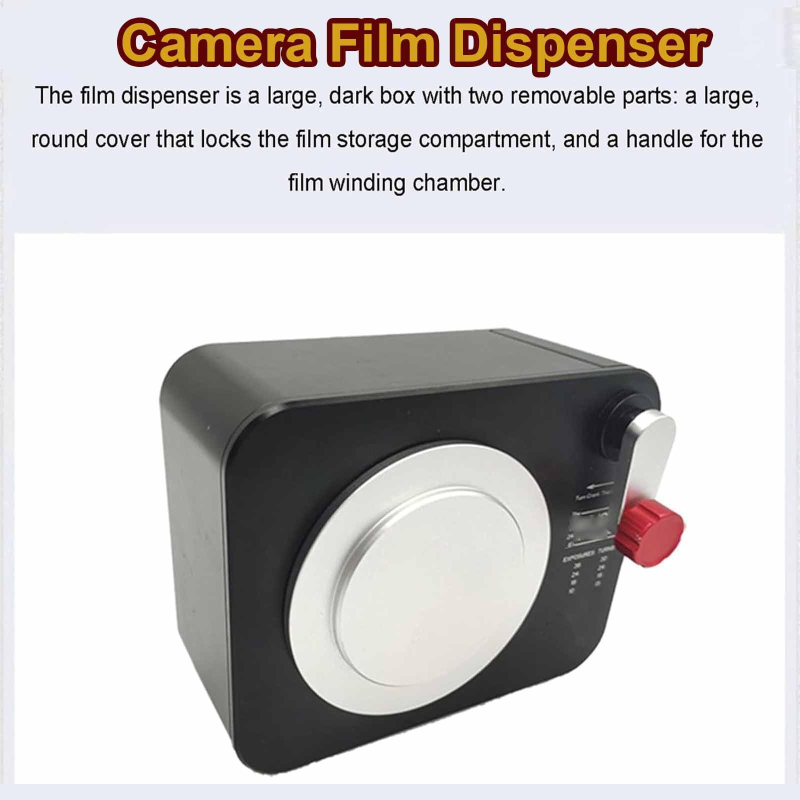 Podajnik Taśmy Filmowej 35 Mm Z Pokrywą Z Blokadą, Uchwytem Do Przewijania I Wyściółką Filcową, Maksymalna Liczba Szpul: 30, Wykonany Ze Stopu Aluminium, Do Aparatów Retro