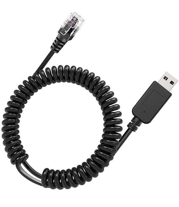 Plozoe Radar Detector Cable with USB to RJ11 Plug,Power Cable for Radar Detectors,USB 5V-12V Power Cable,for Escor t Radenso XP Beltronics Whistler Radar Detector(RJ11-6.56FT) by Plozoe - Used condition - US$11.96