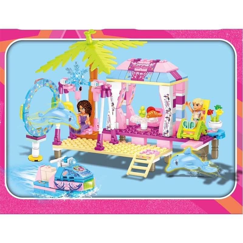 SKY LINE OCEAN Beach House Building Blocks - with Miniature Dolphins and Characters || 6 Months Structural Warranty || (688+ Pcs) (B0CX98K4ZM) Amazon Price History, Amazon Price Tracker