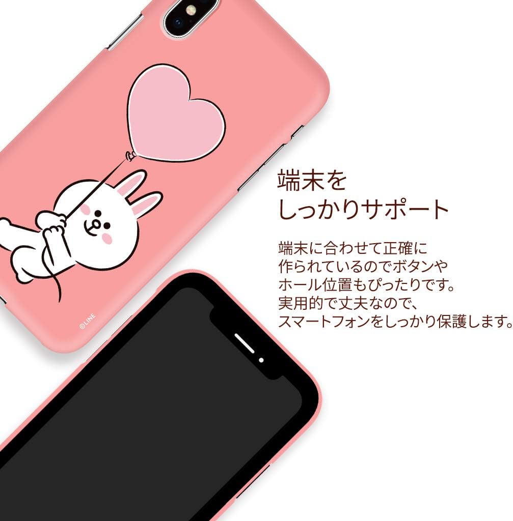 LINE FRIENDS KCL-CLS004 iPhone Xs Case, iPhone X Case, Color Soft Love is in The AIR CONY AIR iPhone Cover, 5.8 Inches, Wireless Charging Compatible, Official Licensed Product