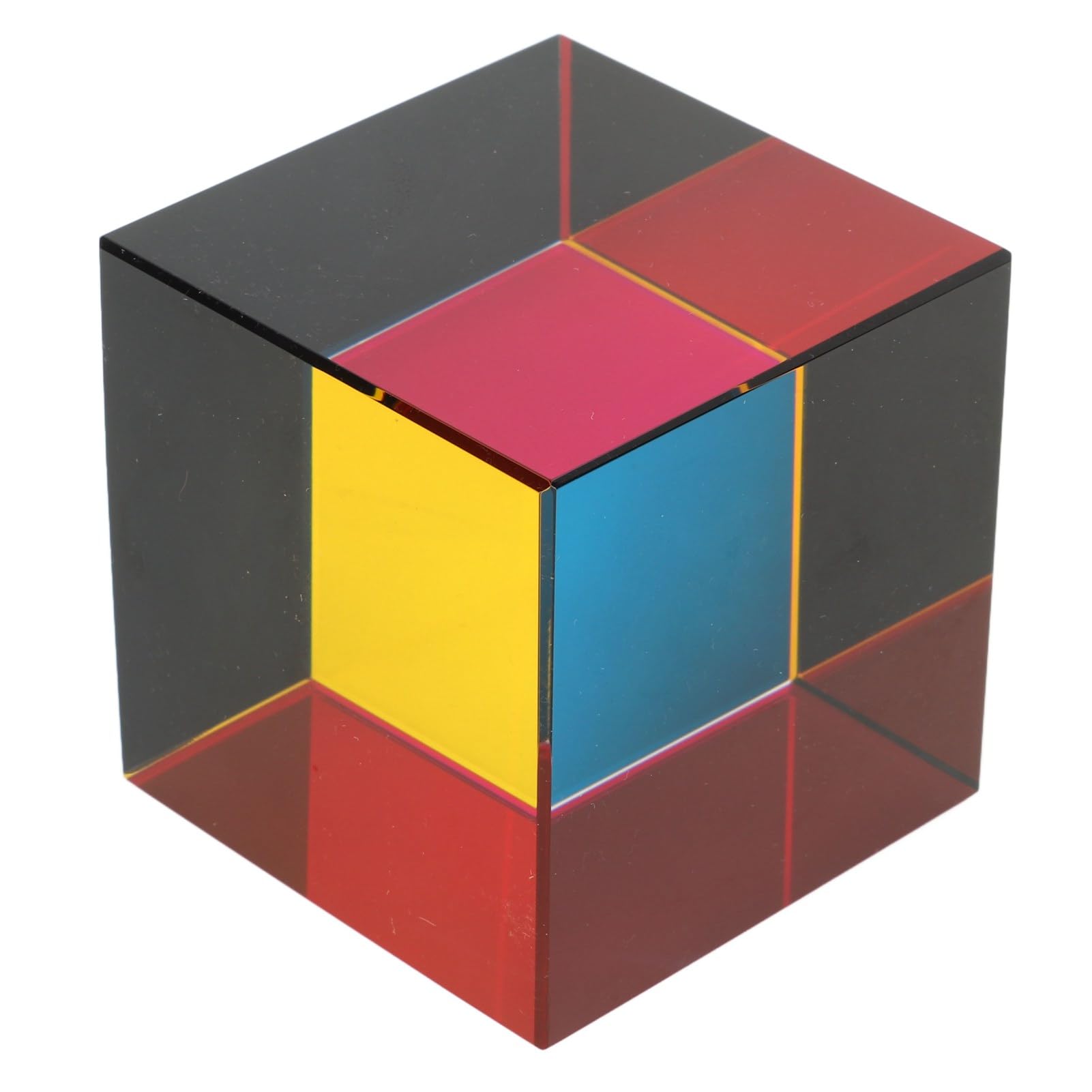 CHICIRIS Prisma de Vidrio óptico de Cubo de Color para Arte de Refracción