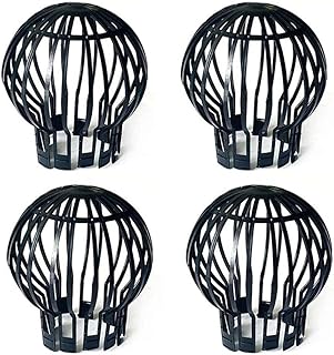 U-M 4Pcs/Set Stops Blockage,Leaves, Debris No Moss Clogging Pipes Extension Gutter Guard Downspout Filter Mesh Strainer Leaf Filter Nice as shown