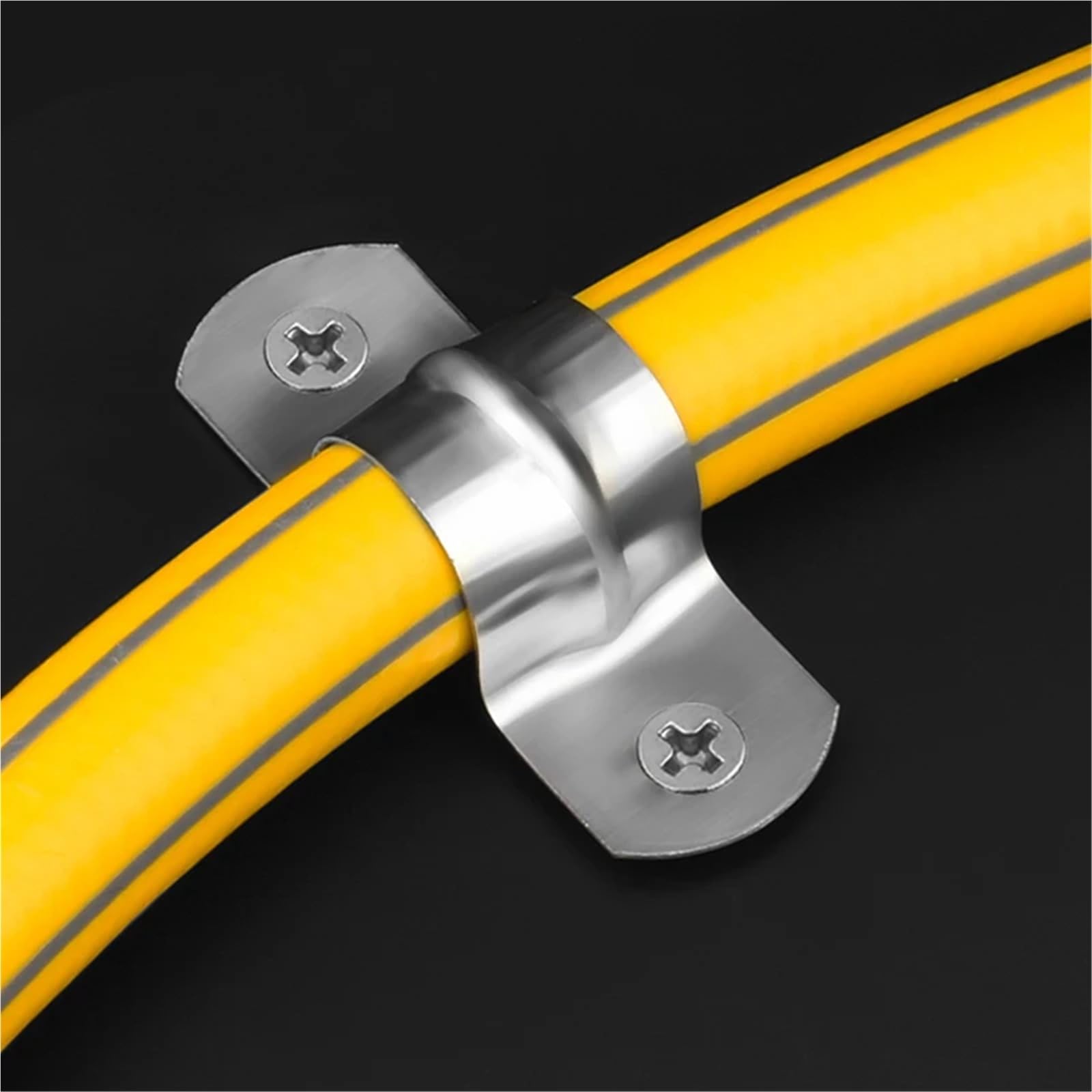 Morsetto per tubo dell'acqua in acciaio inossidabile 304 ispessito Ohm Card U tipo morsetto sella clip (M16 (10 pezzi)
