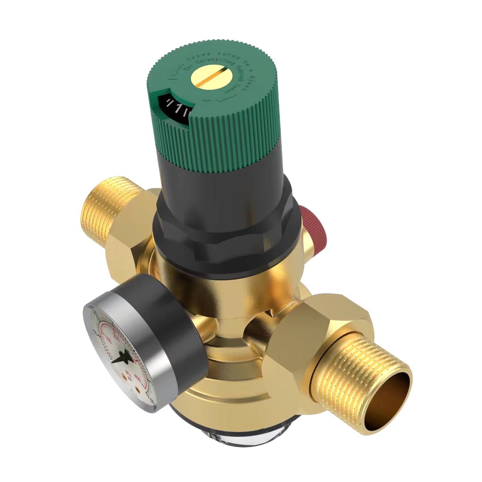 Kalttoy Dn20 Pressure Reducing Valves With Gauge And Screen Filter Dn15 / Pressure Regulator Easy Installation With Water Gauge And Meshes Filter