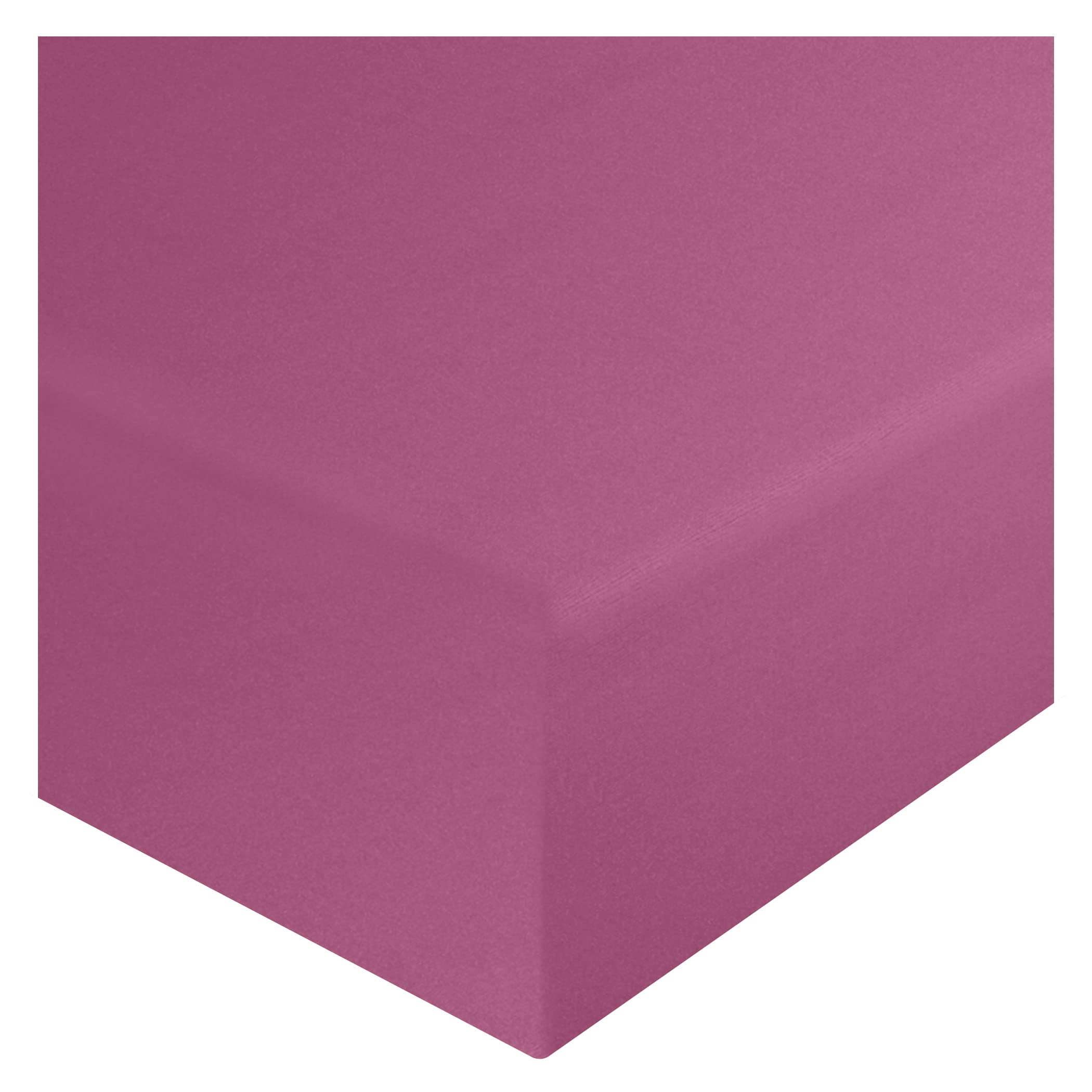 HOME ACE Fuchsia Extra Deep Fitted Single Bed Sheet, 92cm x 190cm + 40cm, 100% Polycotton, Single Size