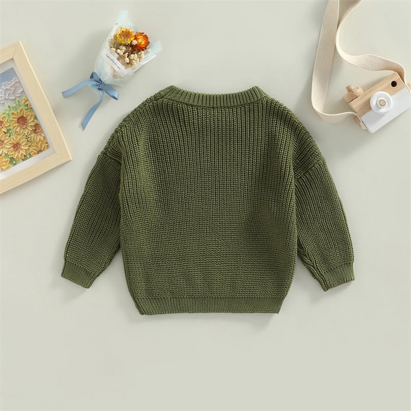 Toddler Baby Girl Boy Sweater Crewneck Knit Kids Pullover Sweatshirt Warm Infant Newborn Fall Winter Clothes3