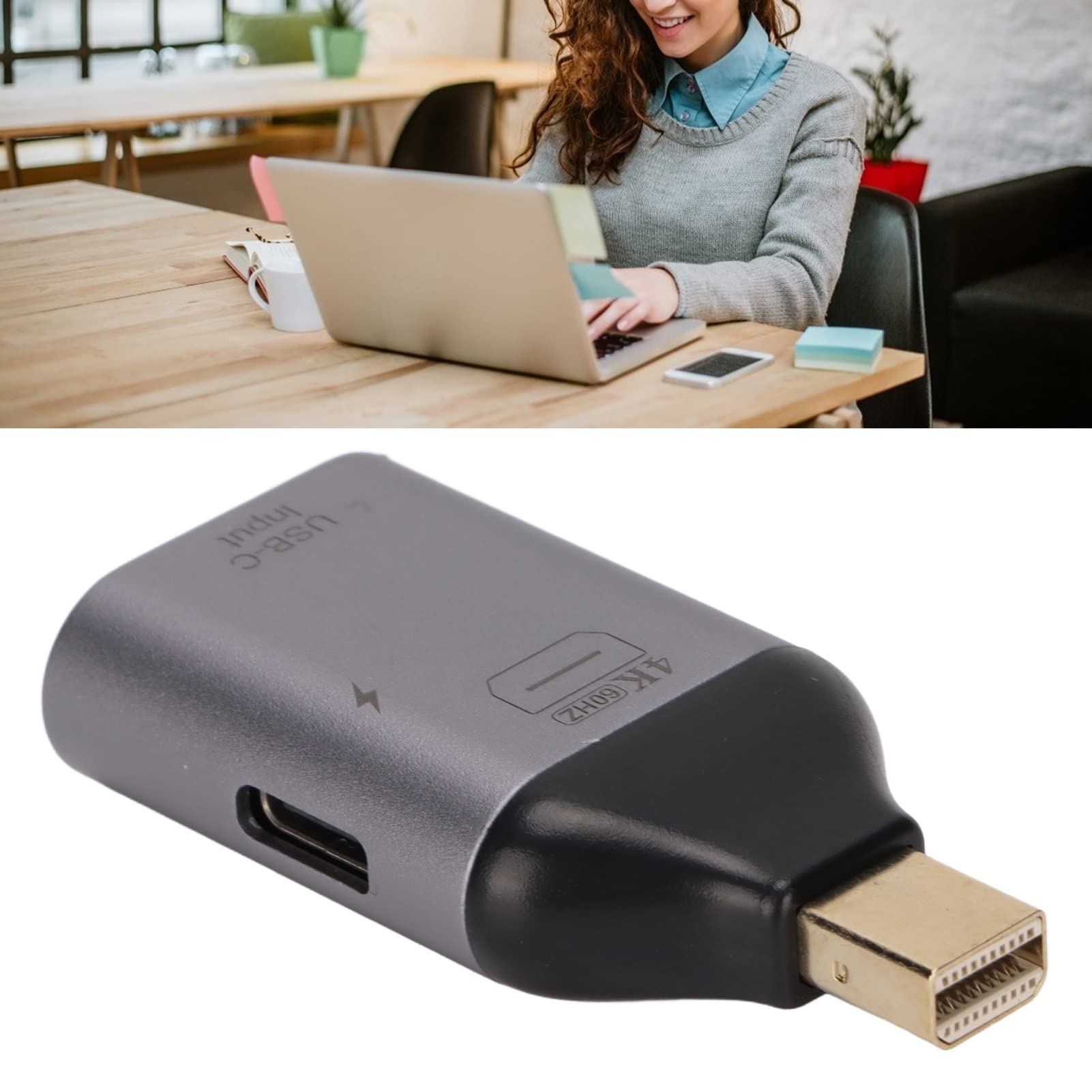 Adattatore Da USB-C A Mini DisplayPort - 4K A 60Hz, Per Monitor, TV E Proiettori, Cavo 17cm - Foto 5