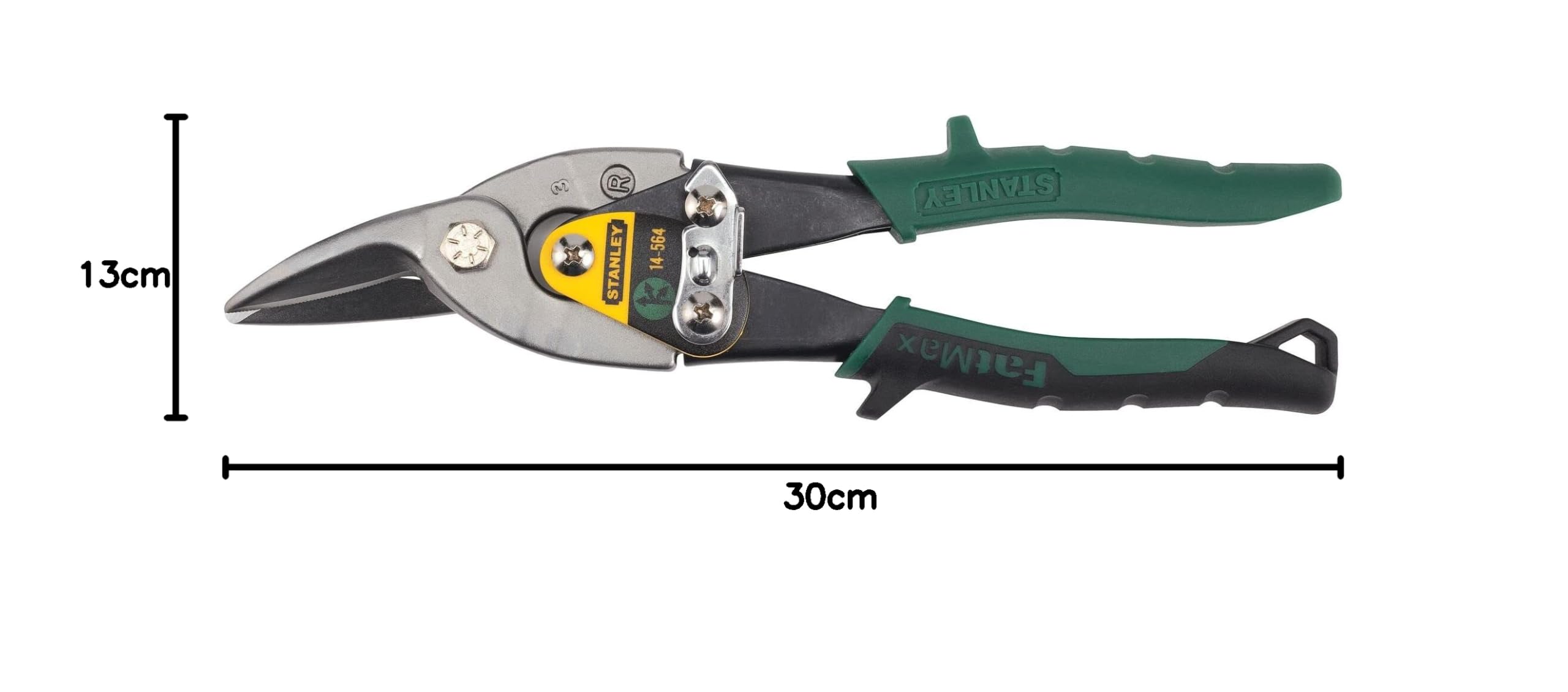 Stanley MaxSteel 14-564 Cisaille d'aviation courbe droite 24,9 cm