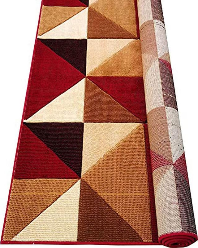 Image of Soft Premium Multi Color Carpet 5x7 ft - Washable, Anti-Skid, Fade-Resistant Acrylic Rug for Living Room, Hall, Bedroom, Modern Decor