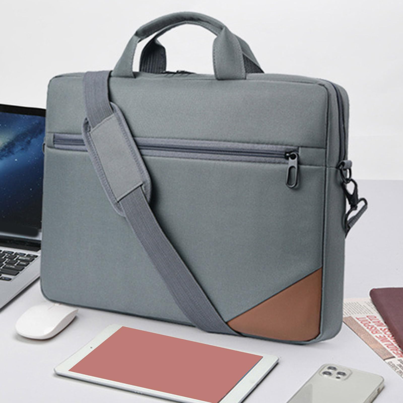 Borsa a tracolla per notebook da 15,6 pollici, borsa per computer, borsa da viaggio d'affari, borsa messenger per computer, borsa a tracolla, borsa a tracolla per lavoro