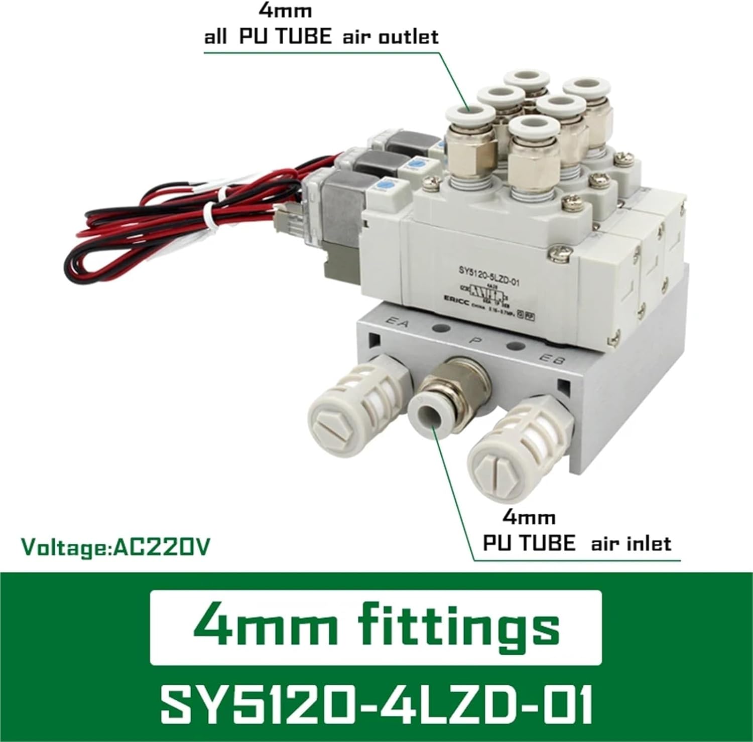 Type SY5120 Series Manifold Stations SY5120-5LZD-01 Solenoid valve