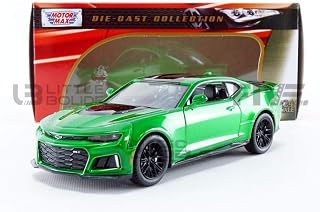 Motormax – Chevrolet Camaro zl1-2017 Collectible, 79351gr Car, Green
