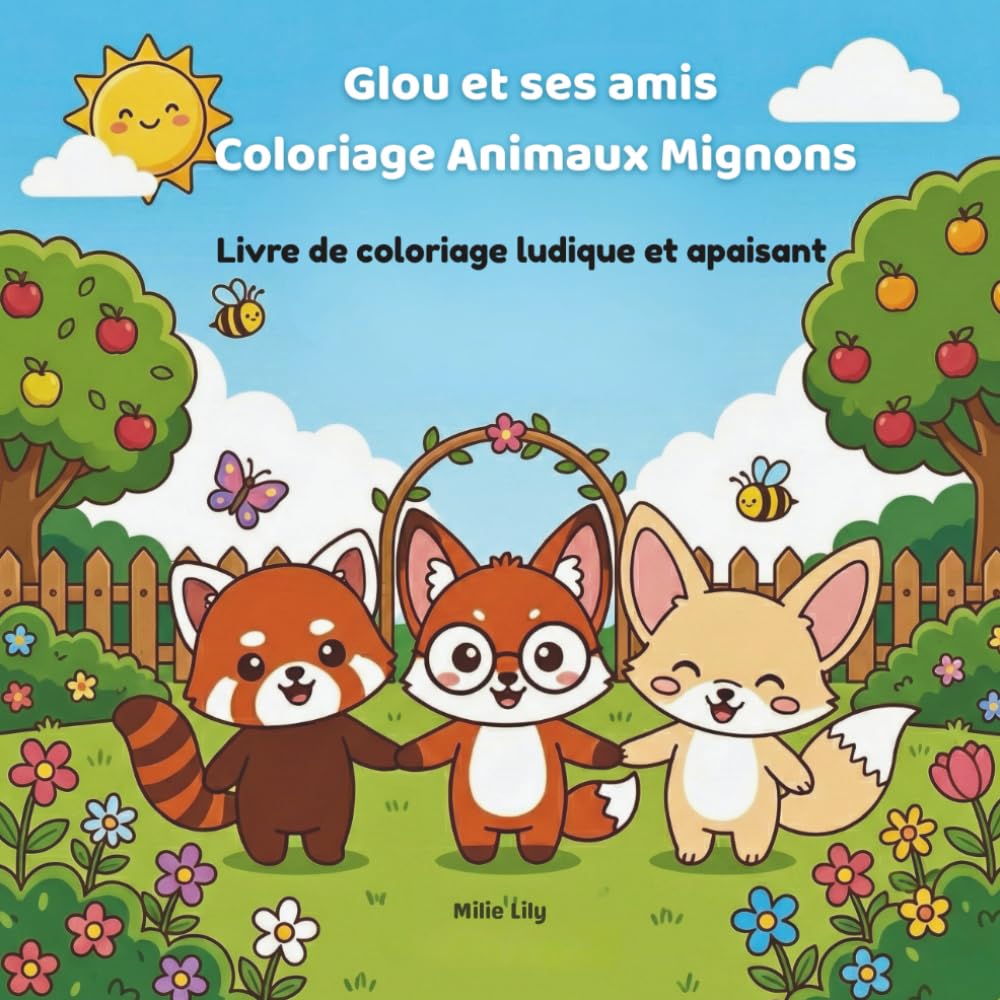 Glou et ses amis Coloriage Animaux Mignons: Livre de coloriage ludique et apaisant